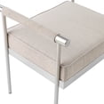 thumbnail image 3 of TOV Funiture Diva Cream Velvet Bench with Stainless Steel Legs, 3 of 11