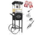 thumbnail image 2 of Olde Midway Vintage-Style Popcorn Machine Popper with Cart and 4 Ounce Kettle, Black, 2 of 7