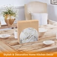 thumbnail image 5 of White and Gold Marble Acrylic Napkin Holder Clear Paper Tissue Dispenser Kitchen Dining Room Bathroom Party Hotel, 5 of 8