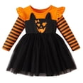 thumbnail image 4 of Baby Girls Long Sleeve Tutu Tulle Dresses Cat Costume Cosplay Costume Toddler Halloween Outfit Girls Size 2-3 Years, 4 of 7