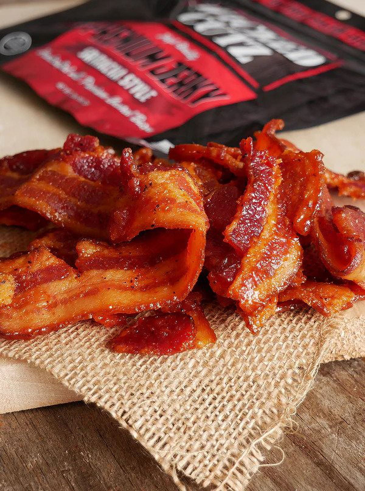 Wicked Cutz Premium Tender Spicy Jerky, Quality Natural Smoked Variety, Beef, Chicken, Bacon, 4-Pack