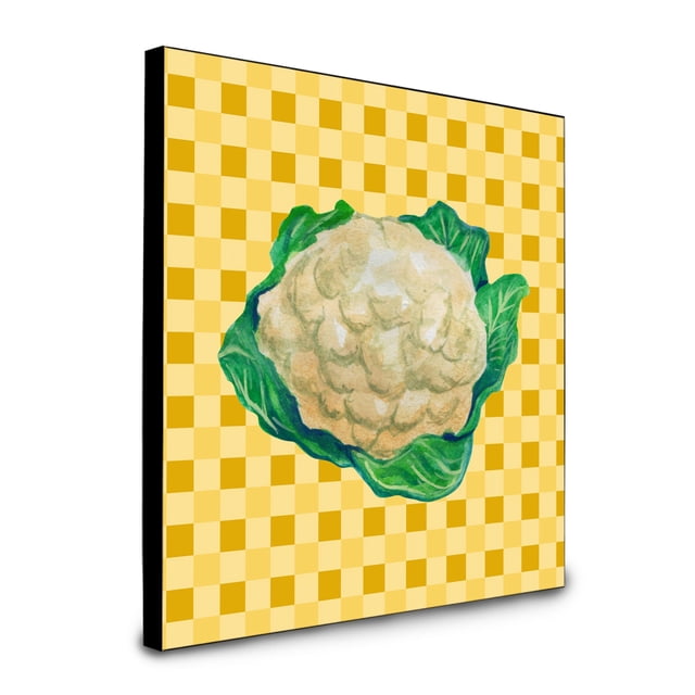 "Treasures Cauliflower on Basketweave Panel wall-decor, Multicolor" Caroline's Treasures BB7190UP88