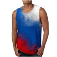 thumbnail image 1 of Hombres Moda Casual Impresión Suéter Cuello Redondo Deportes sin Mangas Tanque, 1 of 4