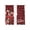 DarkRed, variant on Christmas Candy Sheer Curtains 54 Inch Length 2 Panels Set Window Treatments, Xmas Berry Snowflake Black Rod Pocket Semi Curtains for Living Room/Bedroom/Kitchen Décor, 104"W x 54"L