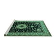 thumbnail image 2 of Ahgly Company Machine Washable Indoor Rectangle Persian Turquoise Blue Traditional Area Rugs, 2' x 3', 2 of 4