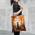 thumbnail image 4 of Happy Thanksgiving Doberman Pinscher Give Thanks Fall Beanie Scarf Welcome All Over Print 3D Canvas Tote Bag Doberman Dog Lover Gifts Reusable Handbag - 00020, 4 of 5