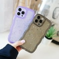 thumbnail image 3 of Compatible with iPhone 11 Pro,Cute Kawaii Bling Sparkle Glitter Frame Shape Soft Silicone Shockproof Protective Phone Case Cover for Women Girls Black, 3 of 16