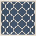 thumbnail image 1 of Safavieh Courtyard Navy Indoor Outdoor Rug - Square 5'3", 1 of 5