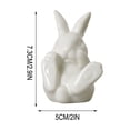 thumbnail image 1 of SLYNSHome Easter Bunny Decorations Mini Ceramic Rabbit Figurine Decor Vintage Bunny Figurine Spring Easter Home Decor, 1 of 7