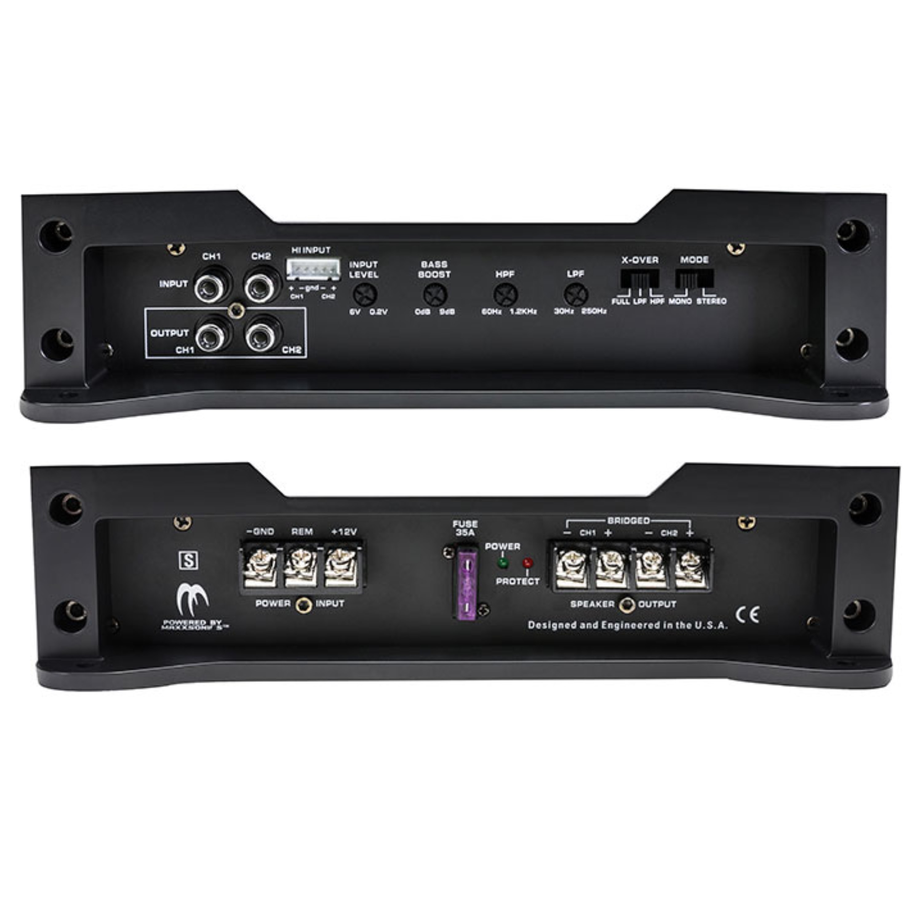 Crunch PZ-1020.2 POWERZONE 2-Channel Class AB Amp (1,100 Watts)