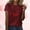 #138-Wine, variant on Ounisa Womens 3/4 Sleeve Shirts Crew Neck Valentine T Shirts Love Heart Printed Tee Tops Fashionable Pullover