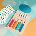 thumbnail image 4 of Four Color Chess Puzzle Game Fine Motor Skills Color Logical Thinking Training Colorful Puzzle Matching Board Game Toddlers Educational Toy, 4 of 8