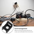 thumbnail image 5 of OUNONA 500 Pcs Saddle Tie Seat Wire Fixing Efficient Cable Clips 1.5x1cm Black, 5 of 8