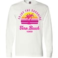 thumbnail image 3 of Inktastic Summer Enjoy the Sunshine Vero Beach Florida in Pink Long Sleeve T-Shirt, 3 of 5