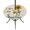 beige, variant on Round Outdoor Tablecloth with Umbrella Hole and Zipper, Sunflowers Tablecloth with Elastic Waterproof, Farmhouse Retro Botanical Floral Bee Love Heart Patio Table Covers for 31" - 35" Pool Tables