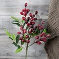 thumbnail image 3 of Berry Olive Fruit Branch Artificial Olive Branch Decor for Indoor Plants Greenery Flowers, livingroom Bedroom Kitchen Home Office Decoration, 3 of 6