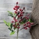 thumbnail image 3 of Rama de olivo artificial con frutos y follaje sintéticos para decoración del hogar. Rama artificial para arreglos de pared, relleno de jarrones o para complementar ramos de flores., 3 of 6