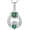 Claddagh Clover, variant on Christmas Tree Necklace 925 Sterling Silver Snowflake Tree Pendant Necklaces with Cubic Zirconia Christmas Snowflake Jewelry Gifts for Women