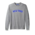 thumbnail image 3 of Daxton Retro New York Arch Font Long Sleeves T Shirt Soft Medium Weight Cotton, 2Pk Hgray Royal White Red, XS, 3 of 5