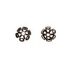 Twisted Rope Flower Antique Silver-Plated Bead Cap Fits 10-13mm Beads 11x11mm 20pcs per pack (3-Pack Value Bundle), SAVE $2