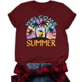 thumbnail image 4 of IROINNID Women Summer Sexy Print Regular Comfy Women Fashion Round Neck Short Sleeves Top Spring Saving Sale, 4 of 5