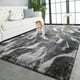 thumbnail image 1 of Alfombra TWINNIS Super Soft Shaggy de 150 x 240 cm, color negro y gris, 1 of 9