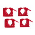 thumbnail image 2 of Miulika 4 Pieces Generic Quick Release Rubber Clamp Mount Kit Tool Organizer Parts Red, 2 of 9