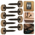 thumbnail image 4 of 8 tornillos decorativos para colgar espejos, tornillos de fijación de metal con tapas, 4 of 7