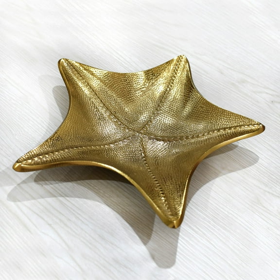 HANDMADE ECO-FRIENDLY 100% ALUMINUM TRADITIONAL PATTERN GOLD DECORATIVE TRAYS- 14.17'' x 14.17'' x 1.18'' SIZE, GOLD COLOR, TRADITIONAL DESIGN, DECORATIVE TRAYS BBH HOMES