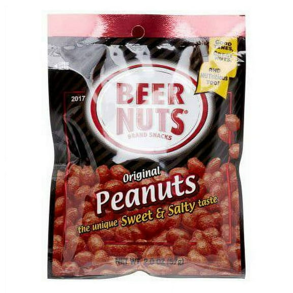(Price/Pack)Beer Nuts Original Sweet And Salty Peanut 2 Ounces Per Pack - 12 Per Box - 4 Per Case