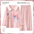 thumbnail image 1 of Pijamas para niños Mujer Manga Larga Algodón Puro Niñas Primavera y Otoño Princesa Madre e Hija Conjunto de Ropa para el hogar para bebés Otoño y Verano Niños medianos y Mayores, 1 of 5