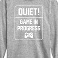 thumbnail image 3 of Instant Message - Quiet Game In Progress - Toddler & Youth Long Sleeve Graphic T-Shirt, 3 of 6