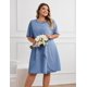 thumbnail image 2 of Vestidos Hanna Nikole, talla grande, invitada a la boda, verano 2025, 2 of 7