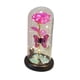 thumbnail image 2 of Adorno de luz nocturna con flores y rosas conservadas | Decoración LED de lámina de oro | Plástico acrílico | 22cm | Rojo, Dorado, Morado, Azul, Rosa | Acento de regalo para el hogar | Ambiente, 2 of 6