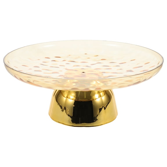 Food Stands for Display Party Retro Candle Holder Wide Base Holders Golden