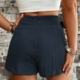thumbnail image 2 of SOMER Women's Mini Skirts Skorts High Waist Wrap Elastic Side Tie Style for Beach Casual Holiday Trendy Summer 2026 Dark Blue, 2 of 7