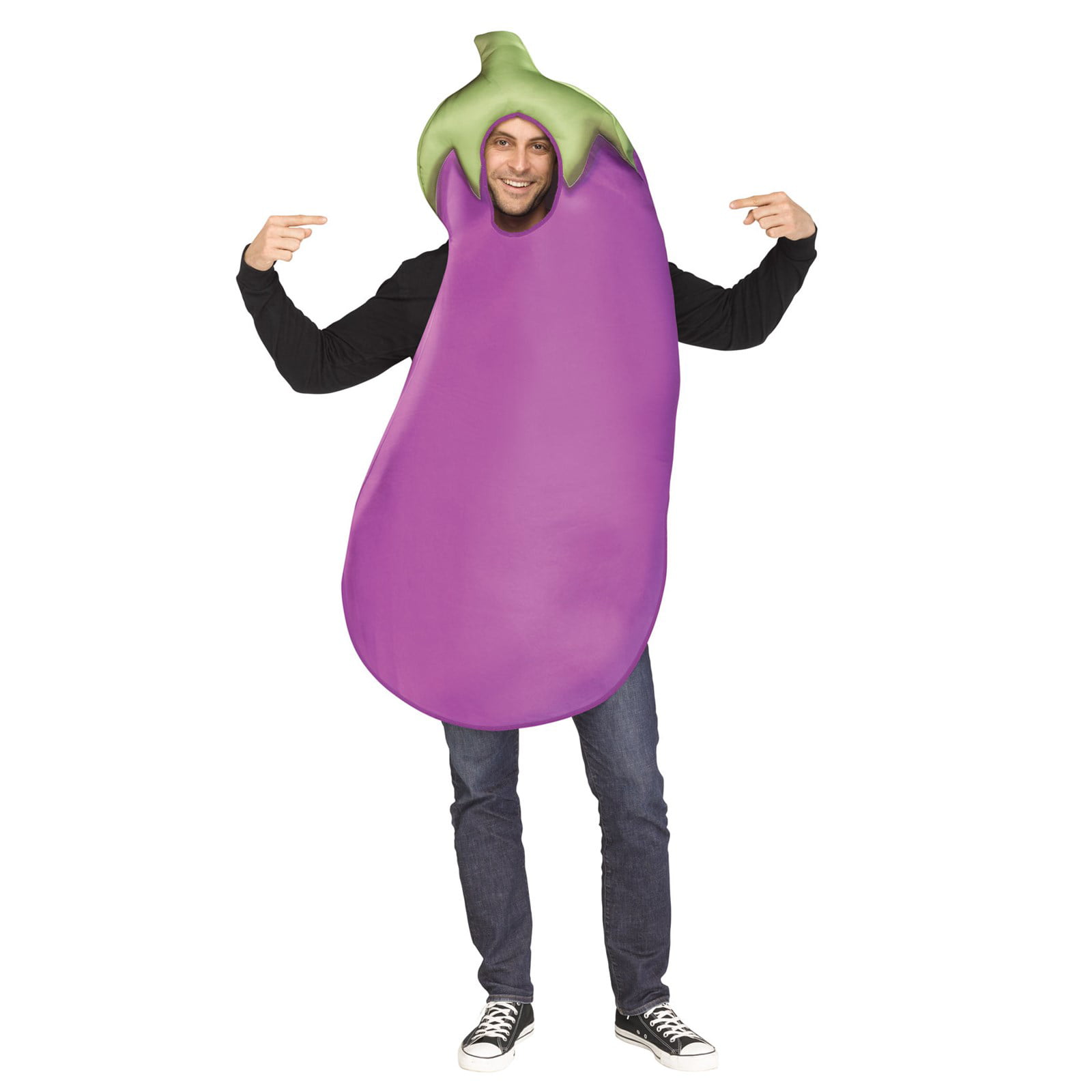 Eggplant Emoticon Adult Halloween Costume - Walmart.com - Walmart.com