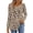 Apricot Floral, variant on Womens Tops Dressy Casual Button Pleated Blouses Long Sleeve Shirts Fall Fashion Tunic Tops
