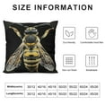 thumbnail image 5 of GOSMITH Throw Pillow Cover - Cuckoo Bee Insect Macro Triepeolus Simplex Wildlife, 5 of 5