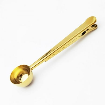 

2 in 1 Coffee Scoop Stainless Steel Table Spoon Coffee Beans Spoon Coffee Clamp Spoon