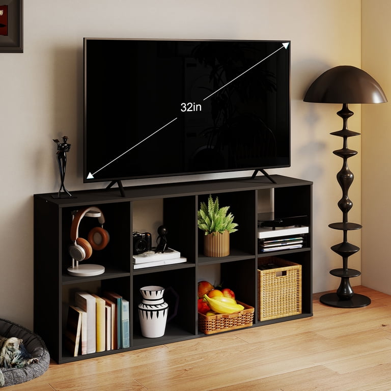 EDX 9 Cube Storage Organizer, Open Bookcase Black photo 3
