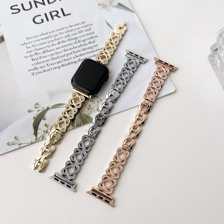 Diamond Band for 42/44/45/49mm Cool Women Chain Smartwatch  display picture 1