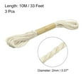 thumbnail image 2 of Unique Bargains 33 Feet 2mm Jute Twine, Jute Rope for Craft Projects Beige 3 Pack, 2 of 6