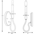 thumbnail image 2 of Durrell Collection One-Light Brushed Nickel Wall Bracket, 2 of 2