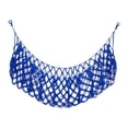 thumbnail image 3 of Soft Toy Net Hammock Storage Holder Large Capacity Easy to Hang Woven Rope Plush Blue, 3 of 8