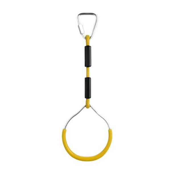 Anillos de entrenamiento de fuerza Anillo de gimnasia para niños Accesorios deportivos versátiles Amarillo
