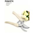 LJing Stainless Steel Pruning Shears, Sharp Bypass & Straight Blades ...