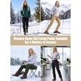 thumbnail image 7 of FEN AI Fleece Lined Cargo Pants for Women Insulated Snow Ski Pants Winter Work Pants Outdoor Softshell Trousers with 8 Pockets Black 8, 7 of 7