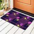thumbnail image 2 of YFYANG 72"x48" Non-Slip Flannel Carpet Doormat, Living Room Bedroom Office Decorative Area Rugs, Indoor Abstract Rose Pattern Floor Mats, 2 of 7