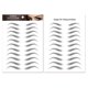 thumbnail image 1 of SGACAI Pegatinas para cejas, maquillaje, tatuaje resistente al agua, de larga duración, color negro, natural, 1 of 7